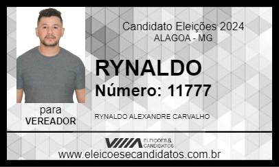 Candidato RYNALDO 2024 - ALAGOA - Eleições