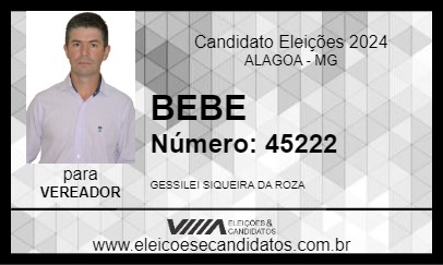 Candidato BEBE 2024 - ALAGOA - Eleições