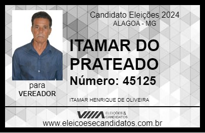 Candidato ITAMAR DO PRATEADO 2024 - ALAGOA - Eleições