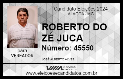 Candidato ROBERTO DO ZÉ JUCA 2024 - ALAGOA - Eleições