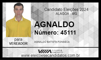 Candidato AGNALDO 2024 - ALAGOA - Eleições