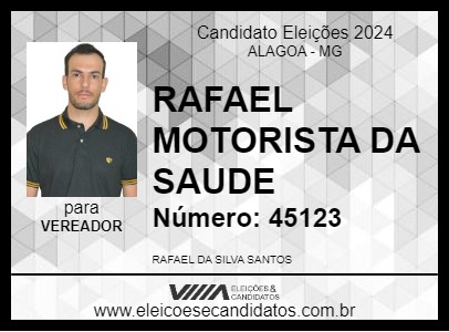 Candidato RAFAEL MOTORISTA DA SAUDE 2024 - ALAGOA - Eleições