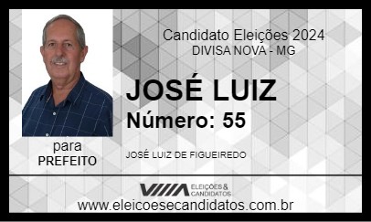 Candidato JOSÉ LUIZ 2024 - DIVISA NOVA - Eleições