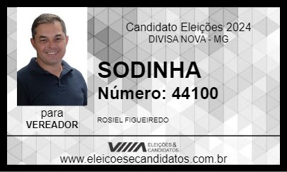 Candidato SODINHA 2024 - DIVISA NOVA - Eleições