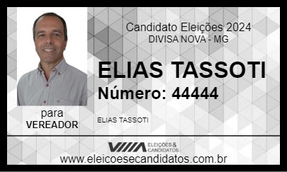 Candidato ELIAS TASSOTI 2024 - DIVISA NOVA - Eleições