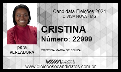 Candidato CRISTINA 2024 - DIVISA NOVA - Eleições