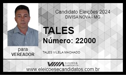 Candidato TALES 2024 - DIVISA NOVA - Eleições