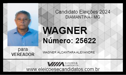 Candidato WAGNER 2024 - DIAMANTINA - Eleições