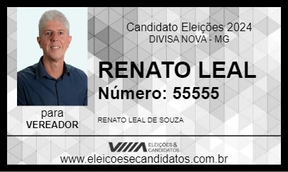 Candidato RENATO LEAL 2024 - DIVISA NOVA - Eleições