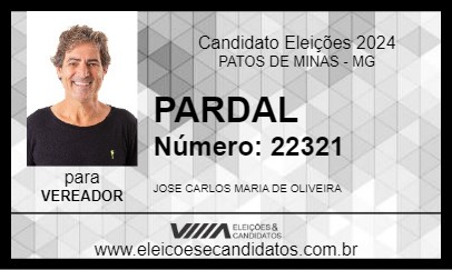 Candidato PARDAL 2024 - PATOS DE MINAS - Eleições