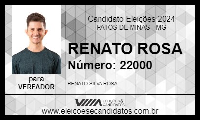 Candidato RENATO ROSA 2024 - PATOS DE MINAS - Eleições