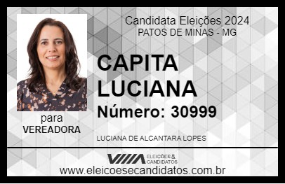 Candidato CAPITA LUCIANA 2024 - PATOS DE MINAS - Eleições