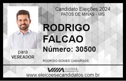 Candidato RODRIGO FALCAO 2024 - PATOS DE MINAS - Eleições