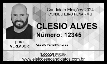 Candidato CLESIO ALVES 2024 - CONSELHEIRO PENA - Eleições