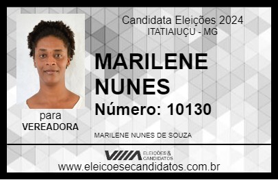 Candidato MARILENE NUNES 2024 - ITATIAIUÇU - Eleições