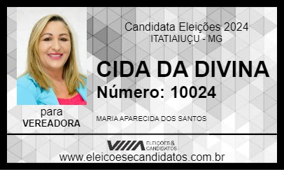 Candidato CIDA DA DIVINA 2024 - ITATIAIUÇU - Eleições