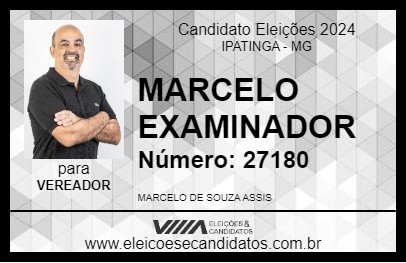 Candidato MARCELO EXAMINADOR 2024 - IPATINGA - Eleições