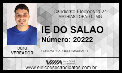 Candidato IE DO SALAO 2024 - MATHIAS LOBATO - Eleições