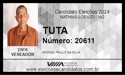 Candidato TUTA 2024 - MATHIAS LOBATO - Eleições