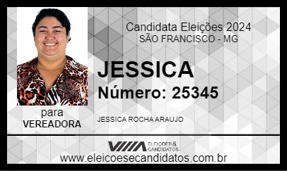 Candidato JESSICA 2024 - SÃO FRANCISCO - Eleições