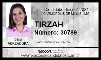 Candidato TIRZAH 2024 - CARMÓPOLIS DE MINAS - Eleições