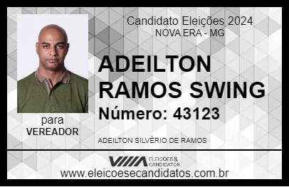 Candidato ADEILTON RAMOS SWING 2024 - NOVA ERA - Eleições