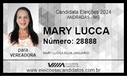 Candidato MARY LUCCA 2024 - ANDRADAS - Eleições