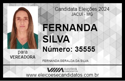 Candidato FERNANDA SILVA 2024 - JACUÍ - Eleições