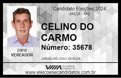 Candidato CELINO DO CARMO 2024 - JACUÍ - Eleições