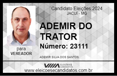 Candidato ADEMIR DO TRATOR 2024 - JACUÍ - Eleições