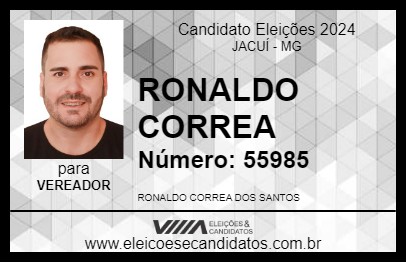 Candidato RONALDO CORREA 2024 - JACUÍ - Eleições