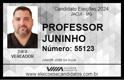 Candidato PROFESSOR JUNINHO 2024 - JACUÍ - Eleições