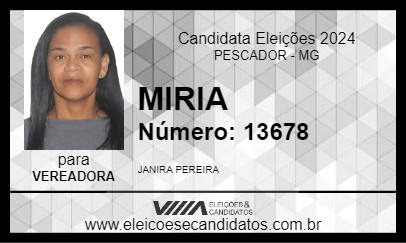 Candidato MIRIA 2024 - PESCADOR - Eleições