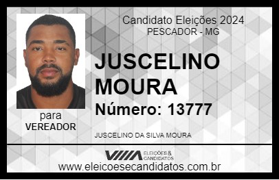 Candidato JUSCELINO MOURA 2024 - PESCADOR - Eleições