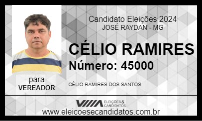 Candidato CÉLIO RAMIRES 2024 - JOSÉ RAYDAN - Eleições