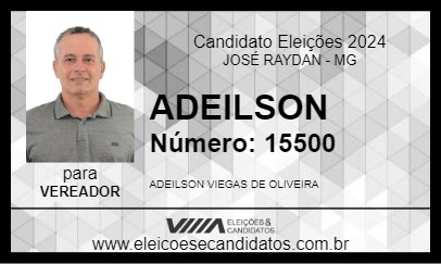 Candidato ADEILSON 2024 - JOSÉ RAYDAN - Eleições