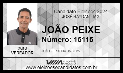 Candidato JOÃO PEIXE 2024 - JOSÉ RAYDAN - Eleições