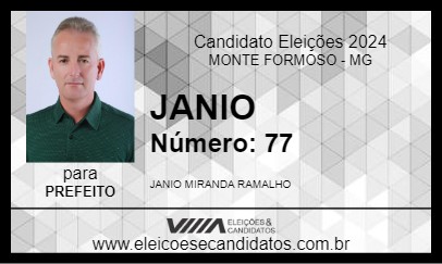 Candidato JANIO 2024 - MONTE FORMOSO - Eleições