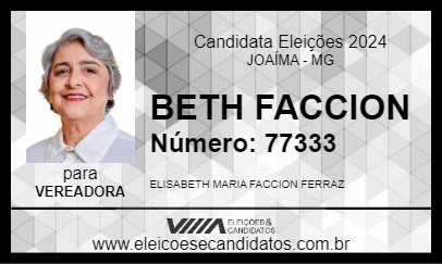 Candidato BETH DE BODÃO 2024 - JOAÍMA - Eleições