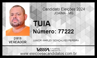 Candidato TUIA 2024 - JOAÍMA - Eleições