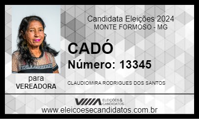 Candidato CADÓ 2024 - MONTE FORMOSO - Eleições