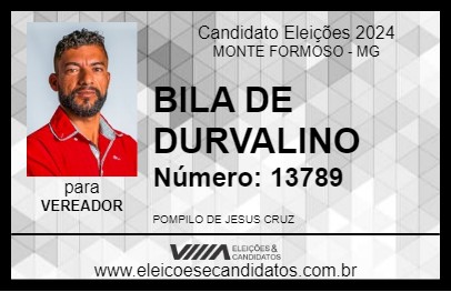 Candidato BILA DE DURVALINO 2024 - MONTE FORMOSO - Eleições