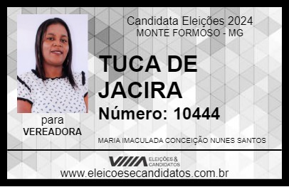 Candidato TUCA DE JACIRA 2024 - MONTE FORMOSO - Eleições