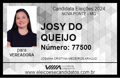 Candidato JOSY DO QUEIJO 2024 - NOVA PONTE - Eleições