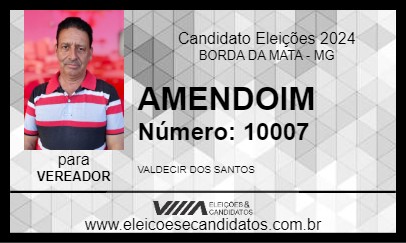 Candidato AMENDOIM 2024 - BORDA DA MATA - Eleições