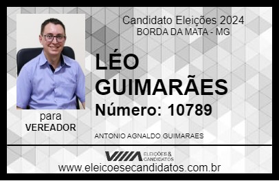 Candidato LÉO GUIMARÃES 2024 - BORDA DA MATA - Eleições