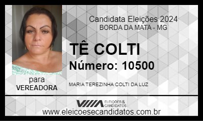 Candidato TÊ COLTI 2024 - BORDA DA MATA - Eleições