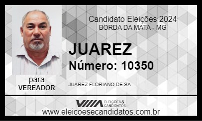 Candidato JUAREZ 2024 - BORDA DA MATA - Eleições