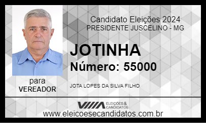 Candidato JOTINHA 2024 - PRESIDENTE JUSCELINO - Eleições