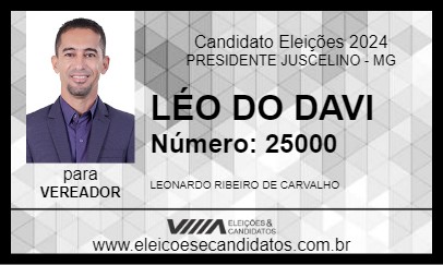 Candidato LÉO DO DAVI 2024 - PRESIDENTE JUSCELINO - Eleições